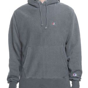 Charcoal Champion Reverse Weave Hoodie Sweatshirt